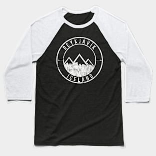 Iceland With Glaciers - Baseball T-Shirt